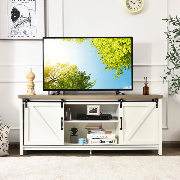 Brambly Cottage Modern TV For 60Inch TV Wooden Media Storage